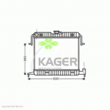 31-2780 KAGER Радиатор, охлаждение двигателя