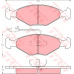 GDB281 TRW Комплект тормозных колодок, дисковый тормоз