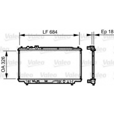735236 VALEO Радиатор, охлаждение двигателя