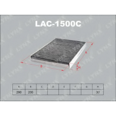LAC-1500C LYNX Lac1500c фильтр салона lynx