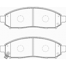 FD7364A NECTO Комплект тормозных колодок, дисковый тормоз