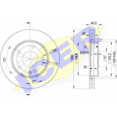 78BD0113-2 ICER Тормозной диск