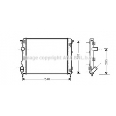 RTA2270 Prasco Радиатор, охлаждение двигателя