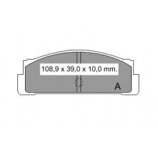 830190 Vema Комплект тормозных колодок, дисковый тормоз
