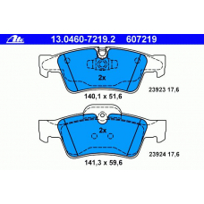13.0460-7219.2 ATE Комплект тормозных колодок, дисковый тормоз
