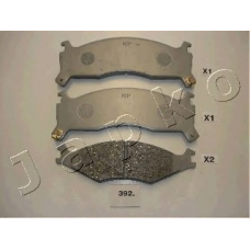 50392 JAPKO Комплект тормозных колодок, дисковый тормоз