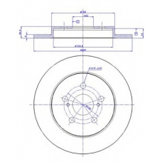 142.1540 CAR Тормозной диск