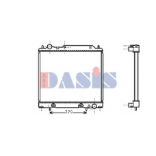 140640N AKS DASIS Радиатор, охлаждение двигателя
