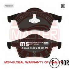 13046071352N-SET-MS MASTER-SPORT Комплект тормозных колодок, дисковый тормоз