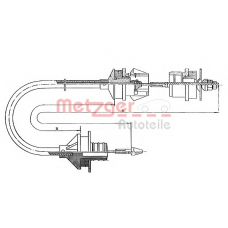 11.2242 METZGER Трос, управление сцеплением