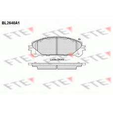 BL2640A1 FTE Комплект тормозных колодок, дисковый тормоз