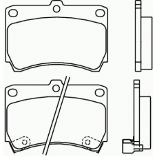 P 49 016 BREMBO Комплект тормозных колодок, дисковый тормоз