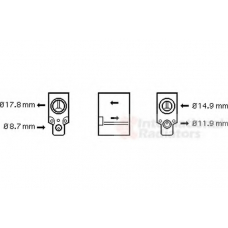 58001076 VAN WEZEL Расширительный клапан, кондиционер