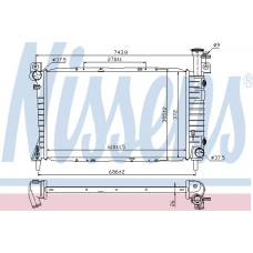 62064 NISSENS Радиатор, охлаждение двигателя