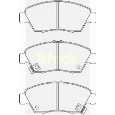 21694 00 701 10 BRECK Комплект тормозных колодок, дисковый тормоз