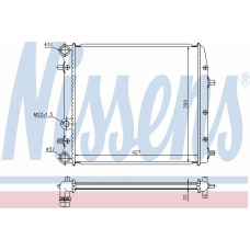 652691 NISSENS Радиатор, охлаждение двигателя