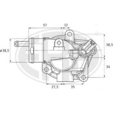 350180 ERA Термостат, охлаждающая жидкость