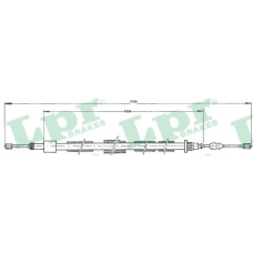C0615B LPR Трос, стояночная тормозная система