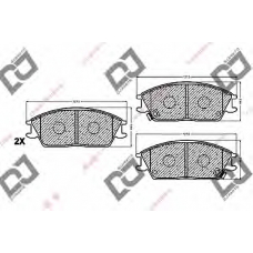 BP1101 DJ PARTS Комплект тормозных колодок, дисковый тормоз