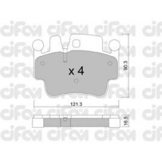 822-657-0 CIFAM Комплект тормозных колодок, дисковый тормоз