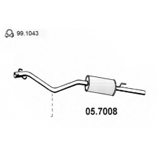 05.7008 ASSO Глушитель выхлопных газов конечный