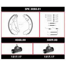 SPK 3088.01 REMSA Комплект тормозов, барабанный тормозной механизм