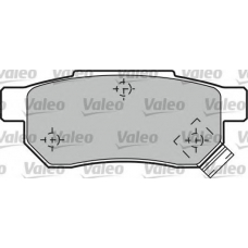 598053 VALEO Комплект тормозных колодок, дисковый тормоз