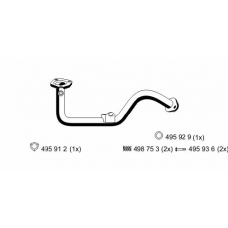 519410 ERNST Труба выхлопного газа