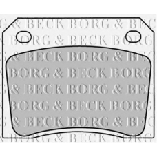 BBP1281 BORG & BECK Комплект тормозных колодок, дисковый тормоз
