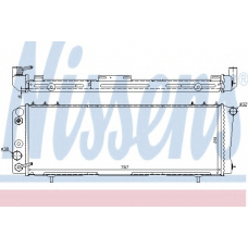 60986 NISSENS Радиатор, охлаждение двигателя