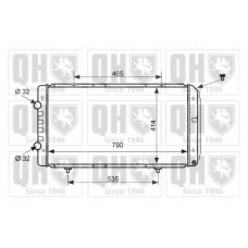 QER2084 QUINTON HAZELL Радиатор, охлаждение двигателя