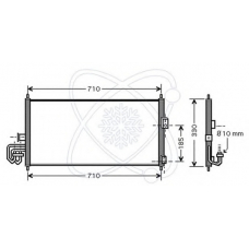 30W0028 ELECTRO AUTO Конденсатор, кондиционер