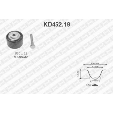 KD452.19 SNR Комплект ремня грм