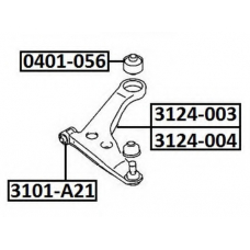 3124-003 ASVA Рычаг независимой подвески колеса, подвеска колеса