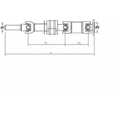 27912 SPIDAN Карданный вал, главная передача