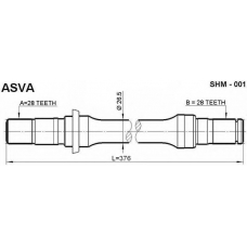 SHM-001 ASVA Приводной вал