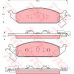 GDB4016 TRW Комплект тормозных колодок, дисковый тормоз