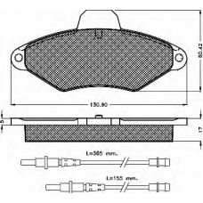 10370 BSF Комплект тормозных колодок, дисковый тормоз