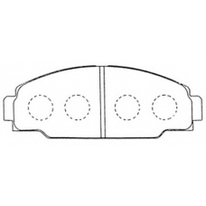 FP0125 FIT Комплект тормозных колодок, дисковый тормоз