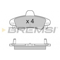 BP3188 BREMSI Комплект тормозных колодок, дисковый тормоз