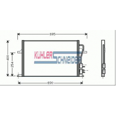 1821501 KUHLER SCHNEIDER Конденсатор, кондиционер