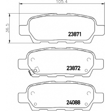 2387103 TEXTAR Комплект тормозных колодок, дисковый тормоз