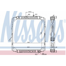62565 NISSENS Радиатор, охлаждение двигателя