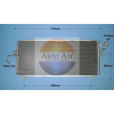 16-9121 AUTO AIR GLOUCESTER Конденсатор, кондиционер