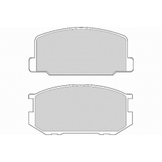 FD6703A NECTO Комплект тормозных колодок, дисковый тормоз