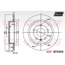 871543.6980 MAXTECH Тормозной диск