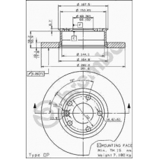 08.5768.10 BREMBO Тормозной диск