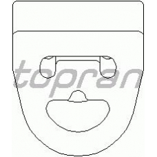 400 235 TOPRAN Кронштейн, глушитель