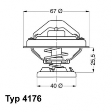 4176.80D WAHLER Термостат, охлаждающая жидкость