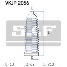 VKJP 2056 SKF Комплект пылника, рулевое управление